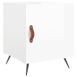 vidaXL Comodino Bianco Lucido 40x40x50 cm in Legno Multistrato vidaXL Comodino Bianco Lucido 40x40x50 cm in Legno Multistrato