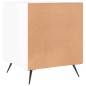 vidaXL Comodino Bianco Lucido 40x40x50 cm in Legno Multistrato vidaXL Comodino Bianco Lucido 40x40x50 cm in Legno Multistrato