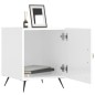 vidaXL Comodino Bianco Lucido 40x40x50 cm in Legno Multistrato vidaXL Comodino Bianco Lucido 40x40x50 cm in Legno Multistrato