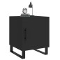 vidaXL Comodini 2 pz Neri 40x40x50 cm in Legno Multistrato vidaXL Comodini 2 pz Neri 40x40x50 cm in Legno Multistrato