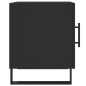 vidaXL Comodini 2 pz Neri 40x40x50 cm in Legno Multistrato vidaXL Comodini 2 pz Neri 40x40x50 cm in Legno Multistrato