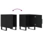 vidaXL Comodini 2 pz Neri 40x40x50 cm in Legno Multistrato vidaXL Comodini 2 pz Neri 40x40x50 cm in Legno Multistrato