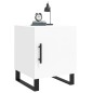 vidaXL Comodino Bianco 40x40x50 cm in Legno Multistrato vidaXL Comodino Bianco 40x40x50 cm in Legno Multistrato