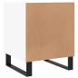 vidaXL Comodino Bianco 40x40x50 cm in Legno Multistrato vidaXL Comodino Bianco 40x40x50 cm in Legno Multistrato