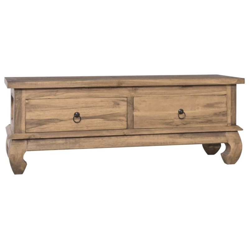 Mobile Porta TV 110x35x40 cm in Legno Massello di Teak Mobile Porta TV 110x35x40 cm in Legno Massello di Teak