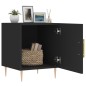 vidaXL Comodini 2 pz Neri 40x40x50 cm in Legno Multistrato