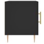 vidaXL Comodini 2 pz Neri 40x40x50 cm in Legno Multistrato