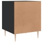 vidaXL Comodini 2 pz Neri 40x40x50 cm in Legno Multistrato