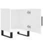 vidaXL Comodini 2 pz Bianchi 40x40x50 cm in Legno Multistrato vidaXL Comodini 2 pz Bianchi 40x40x50 cm in Legno Multistrato