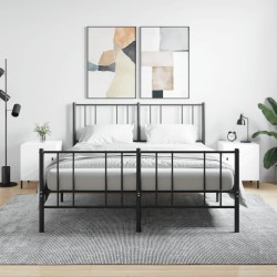 vidaXL Comodini 2 pz Bianco Lucido 40x40x50 cm in Legno Multistrato