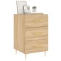 vidaXL Comodino Rovere Sonoma 40x40x66 cm in Legno Multistrato vidaXL Comodino Rovere Sonoma 40x40x66 cm in Legno Multistrato