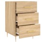 vidaXL Comodino Rovere Sonoma 40x40x66 cm in Legno Multistrato vidaXL Comodino Rovere Sonoma 40x40x66 cm in Legno Multistrato