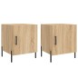 vidaXL Comodini 2 pz Rovere Sonoma 40x40x50 cm in Legno Multistrato vidaXL Comodini 2 pz Rovere Sonoma 40x40x50 cm in Legno Multistrato