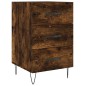 vidaXL Comodino Rovere Fumo 40x40x66 cm in Legno Multistrato vidaXL Comodino Rovere Fumo 40x40x66 cm in Legno Multistrato