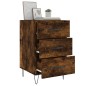 vidaXL Comodino Rovere Fumo 40x40x66 cm in Legno Multistrato vidaXL Comodino Rovere Fumo 40x40x66 cm in Legno Multistrato