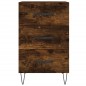 vidaXL Comodino Rovere Fumo 40x40x66 cm in Legno Multistrato vidaXL Comodino Rovere Fumo 40x40x66 cm in Legno Multistrato