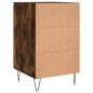 vidaXL Comodino Rovere Fumo 40x40x66 cm in Legno Multistrato vidaXL Comodino Rovere Fumo 40x40x66 cm in Legno Multistrato