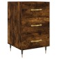 vidaXL Comodino Rovere Fumo 40x40x66 cm in Legno Multistrato vidaXL Comodino Rovere Fumo 40x40x66 cm in Legno Multistrato