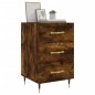 vidaXL Comodino Rovere Fumo 40x40x66 cm in Legno Multistrato vidaXL Comodino Rovere Fumo 40x40x66 cm in Legno Multistrato