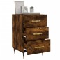 vidaXL Comodino Rovere Fumo 40x40x66 cm in Legno Multistrato vidaXL Comodino Rovere Fumo 40x40x66 cm in Legno Multistrato