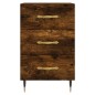 vidaXL Comodino Rovere Fumo 40x40x66 cm in Legno Multistrato vidaXL Comodino Rovere Fumo 40x40x66 cm in Legno Multistrato