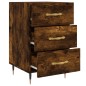vidaXL Comodino Rovere Fumo 40x40x66 cm in Legno Multistrato vidaXL Comodino Rovere Fumo 40x40x66 cm in Legno Multistrato