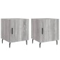 vidaXL Comodini 2 pz Grigio Sonoma 40x40x50 cm in Legno Multistrato vidaXL Comodini 2 pz Grigio Sonoma 40x40x50 cm in Legno Multistrato
