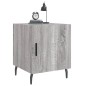 vidaXL Comodini 2 pz Grigio Sonoma 40x40x50 cm in Legno Multistrato vidaXL Comodini 2 pz Grigio Sonoma 40x40x50 cm in Legno Multistrato