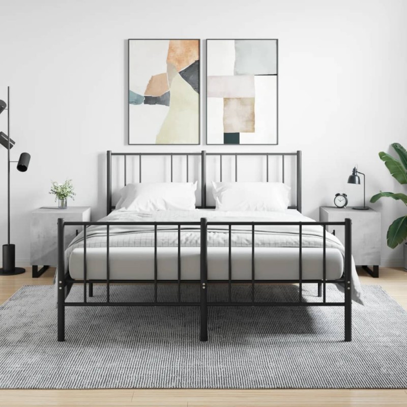 vidaXL Comodini 2 pz Grigio Cemento 40x40x50 cm in Legno Multistrato vidaXL Comodini 2 pz Grigio Cemento 40x40x50 cm in Legno Multistrato
