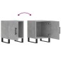 vidaXL Comodini 2 pz Grigio Cemento 40x40x50 cm in Legno Multistrato vidaXL Comodini 2 pz Grigio Cemento 40x40x50 cm in Legno Multistrato