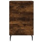 vidaXL Comodino Rovere Fumo 40x40x66 cm in Legno Multistrato