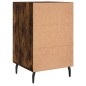 vidaXL Comodino Rovere Fumo 40x40x66 cm in Legno Multistrato