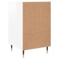 vidaXL Comodino Bianco Lucido 40x40x66 cm in Legno Multistrato vidaXL Comodino Bianco Lucido 40x40x66 cm in Legno Multistrato