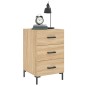 vidaXL Comodino Rovere Sonoma 40x40x66 cm in Legno Multistrato vidaXL Comodino Rovere Sonoma 40x40x66 cm in Legno Multistrato