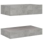 vidaXL Comodino Grigio Cemento 60x35 cm in Truciolato vidaXL Comodino Grigio Cemento 60x35 cm in Truciolato