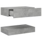 vidaXL Comodino Grigio Cemento 60x35 cm in Truciolato vidaXL Comodino Grigio Cemento 60x35 cm in Truciolato