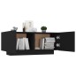 vidaXL Comodino Nero 100x35x40 cm in Truciolato vidaXL Comodino Nero 100x35x40 cm in Truciolato