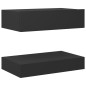 vidaXL Comodino Grigio 60x35 cm in Truciolato vidaXL Comodino Grigio 60x35 cm in Truciolato
