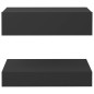 vidaXL Comodino Grigio 60x35 cm in Truciolato vidaXL Comodino Grigio 60x35 cm in Truciolato