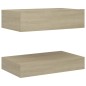 vidaXL Comodino Rovere Sonoma 60x35 cm in Truciolato vidaXL Comodino Rovere Sonoma 60x35 cm in Truciolato