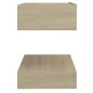 vidaXL Comodino Rovere Sonoma 60x35 cm in Truciolato vidaXL Comodino Rovere Sonoma 60x35 cm in Truciolato