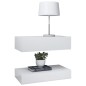 vidaXL Comodini con LED 2 pz 60x35 cm Bianchi in Legno Multistrato vidaXL Comodini con LED 2 pz 60x35 cm Bianchi in Legno Multistrato