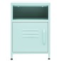 vidaXL Comodini 2 pz Menta 35x35x51 cm in Acciaio