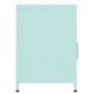 vidaXL Comodini 2 pz Menta 35x35x51 cm in Acciaio