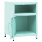 vidaXL Comodini 2 pz Menta 35x35x51 cm in Acciaio