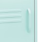 vidaXL Comodini 2 pz Menta 35x35x51 cm in Acciaio