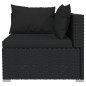 vidaXL Set Divani da Giardino 9 pz con Cuscini in Polyrattan Nero vidaXL Set Divani da Giardino 9 pz con Cuscini in Polyrattan Nero