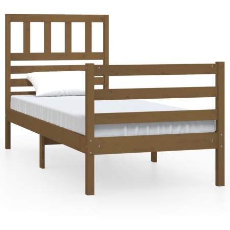 vidaXL Giroletto Miele in Legno Massello di Pino 100x200 cm