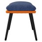 vidaXL Sgabello Blu e Arancione 45x29,5x35 cm Tessuto e Similpelle vidaXL Sgabello Blu e Arancione 45x29,5x35 cm Tessuto e Similpelle