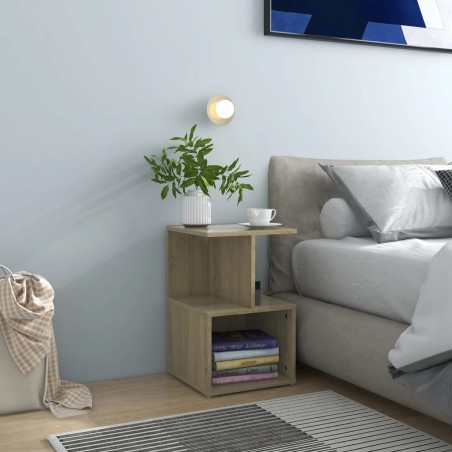 vidaXL Comodino Rovere Sonoma 35x35x55 cm in Truciolato